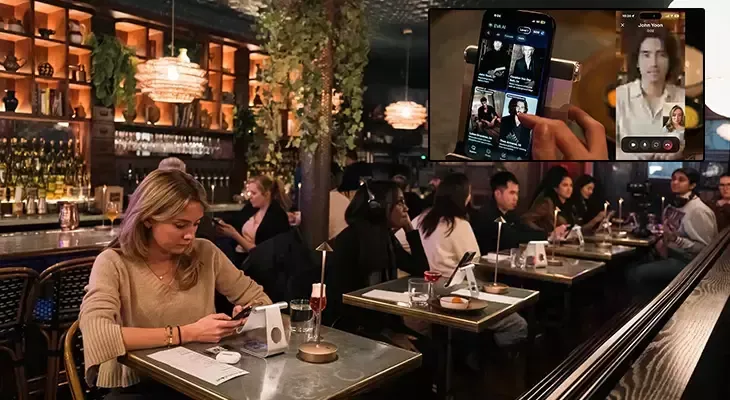 Sevgililər Günündə yalnızlar üçün ilk süni intellekt partnyorlu restoran