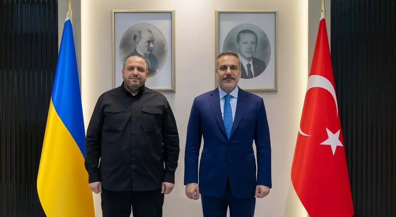 Hakan Fidan Ukrayna Təhlükəsizlik Şurası katibi Umerovla Ankarada görüşdü