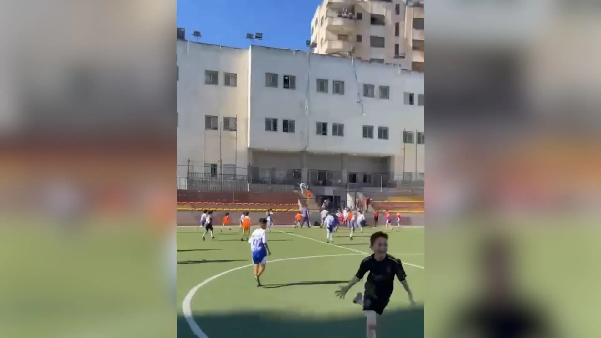 İşğal Altındakı Qərb Sahilində futbol məşqində uşaqlar gözyaşardıcı qazdan zərər çəkdi