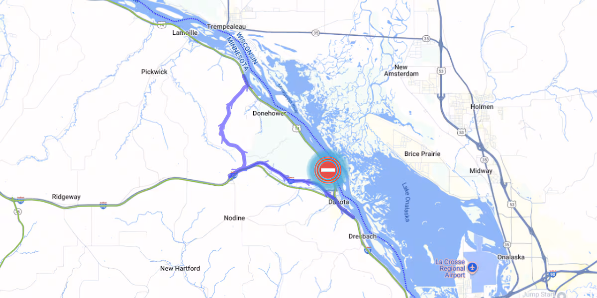 Qəza ABŞ 61 Şosesinin bir hissəsini bağladı