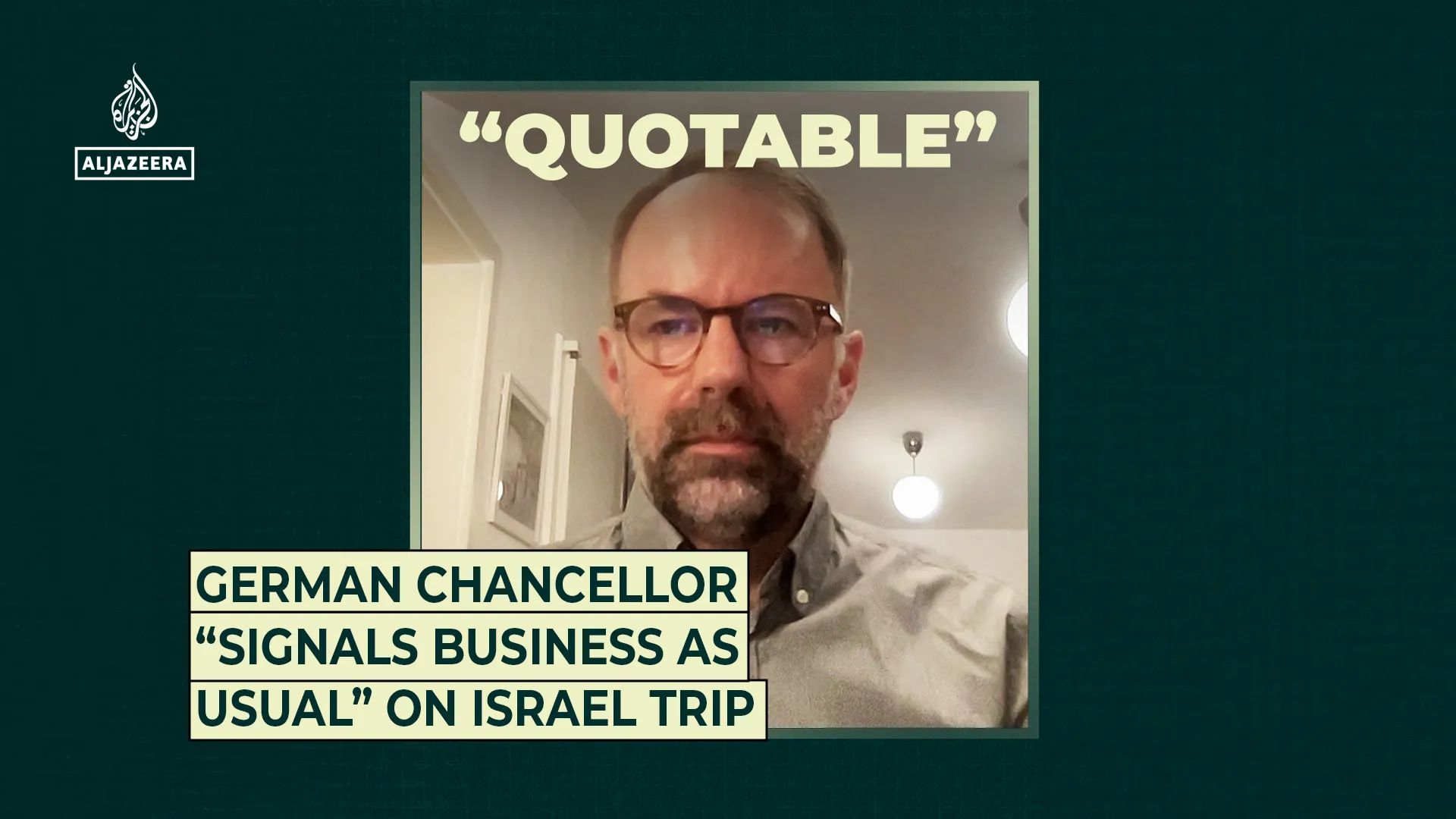 Almaniya Kansleri İsraildə Qəzza fonunda "adi iş" siqnalı verdi