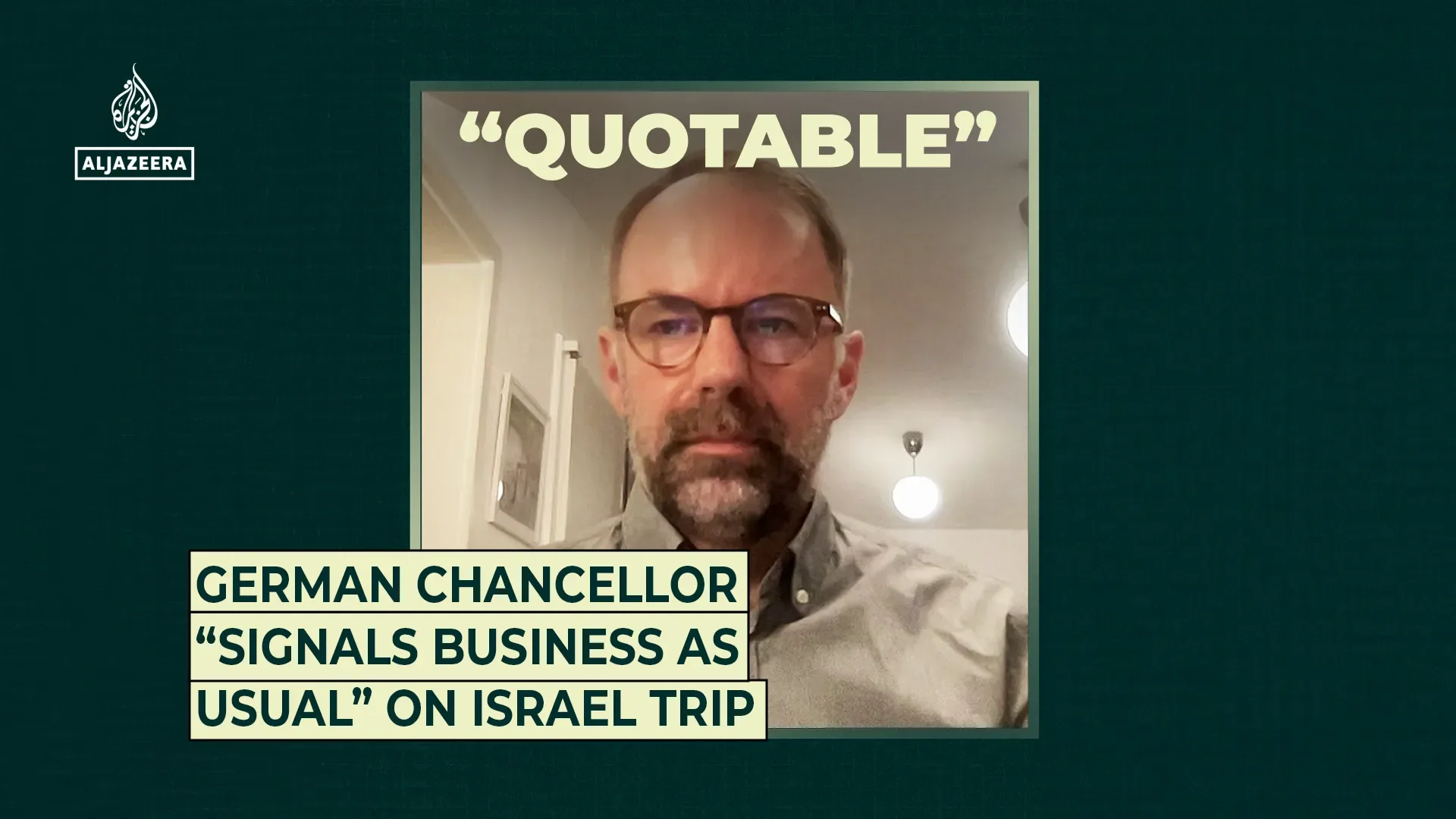 Almaniya Kansleri İsraildə Qəzza fonunda "adi iş" siqnalı verdi