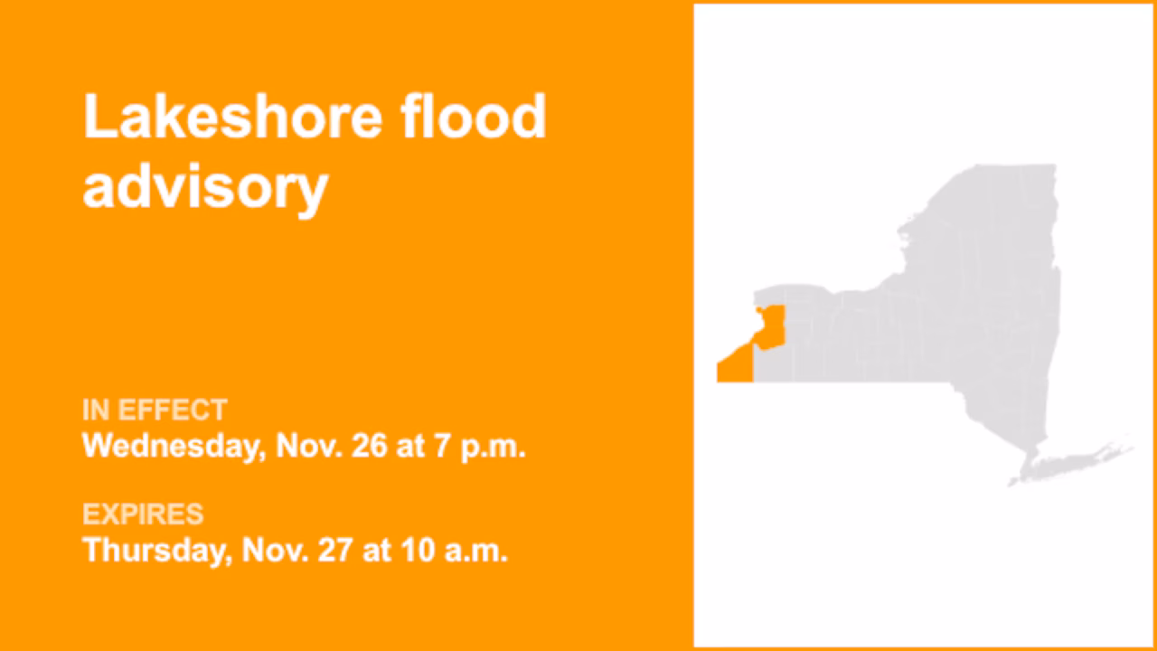 Qərbi Nyu-Yorkda gölətrafı daşqın təhlükəsi cümə axşamına qədər