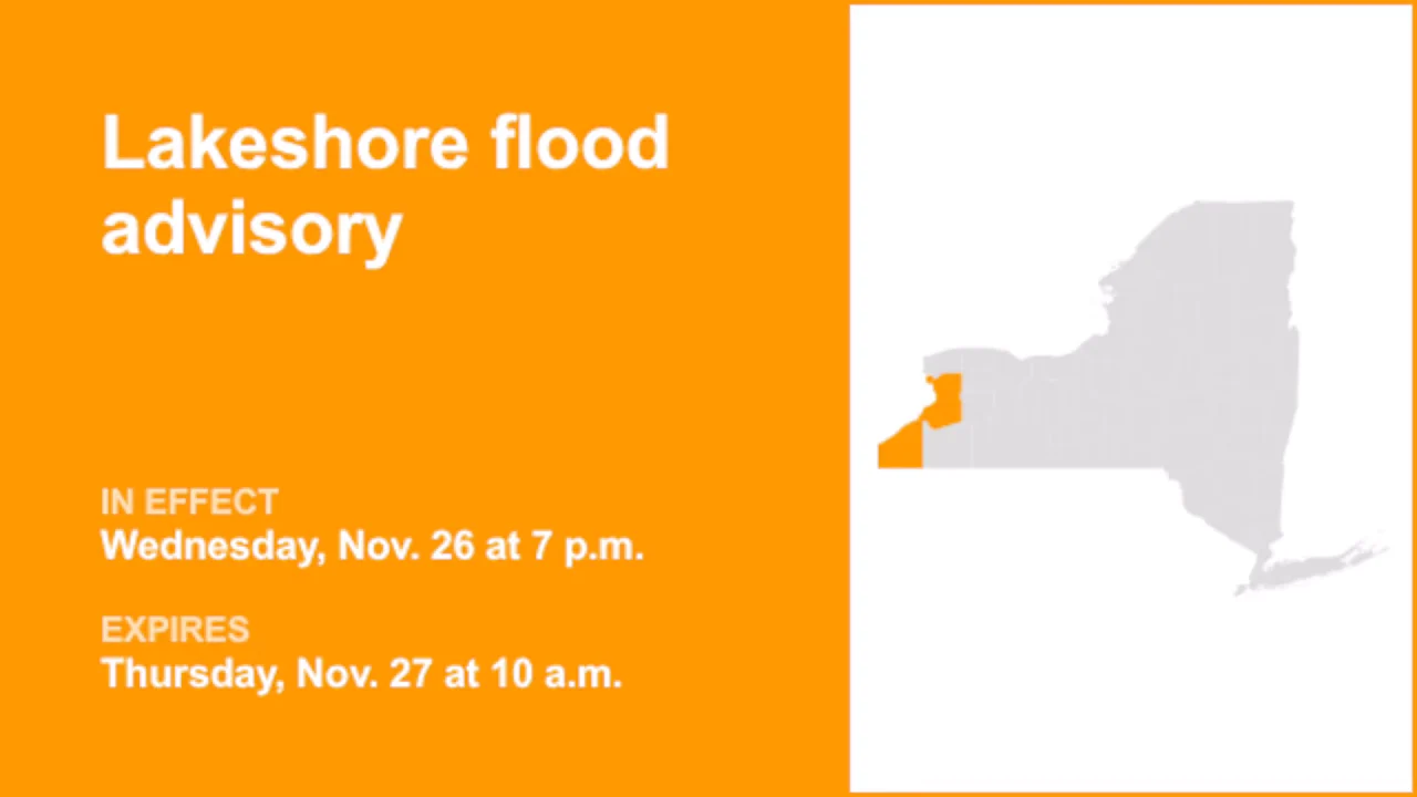 Qərbi Nyu-Yorkda gölətrafı daşqın təhlükəsi cümə axşamına qədər