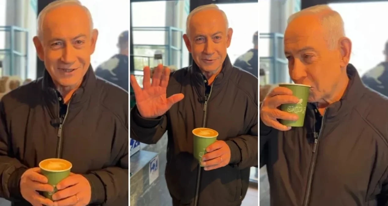 Netanyahu, ölümü ilə bağlı iddiaları qəhvə içərkən çəkilmiş video ilə yalanladı.