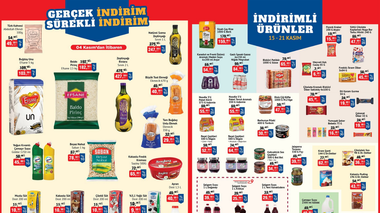 BİM-də Ağardıcı və Zeytun Yağına Noyabr Endirimi