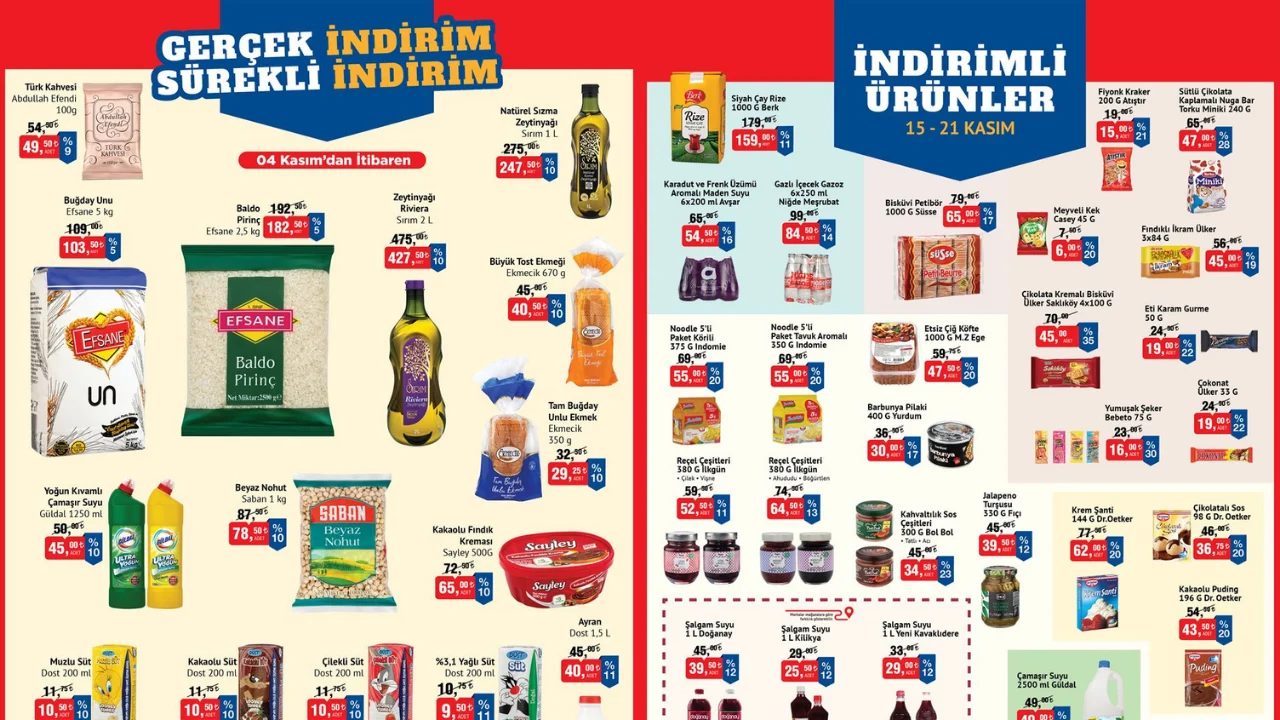 BİM-də Ağardıcı və Zeytun Yağına Noyabr Endirimi