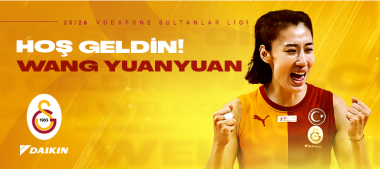 Çinli ulduz Van Yuanyuan Qalatasaray Daikin-də
