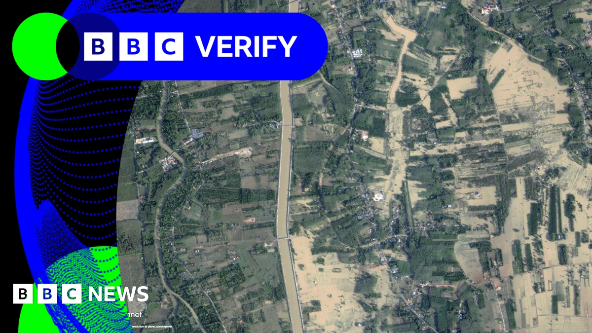 BBC Verify: Cənubi Taylandda daşqın fəlakəti peyk görüntülərində
