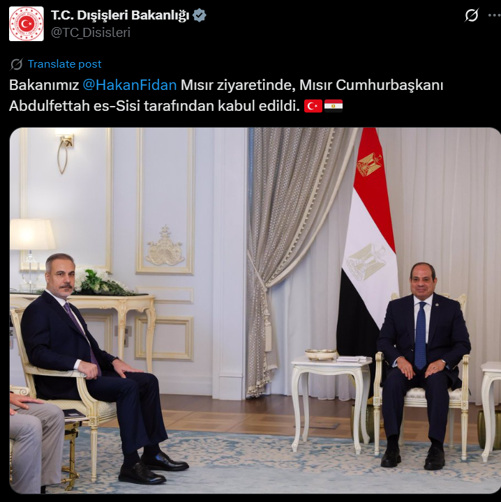 Nazir Fidan Sisi ilə görüşdü