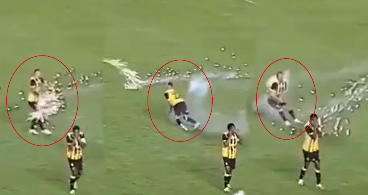 Oyunda futbolçu yaralandı