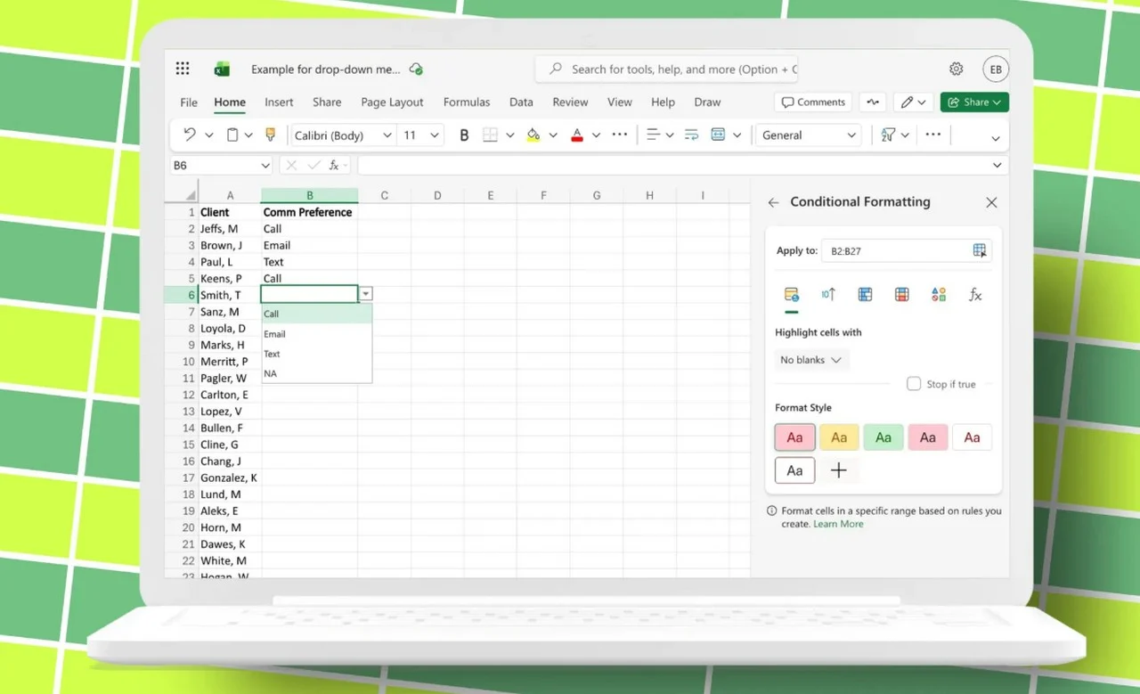 Excel-də effektiv işləməyin açarı: Açılan siyahılarla məlumat girişini sadələşdirin