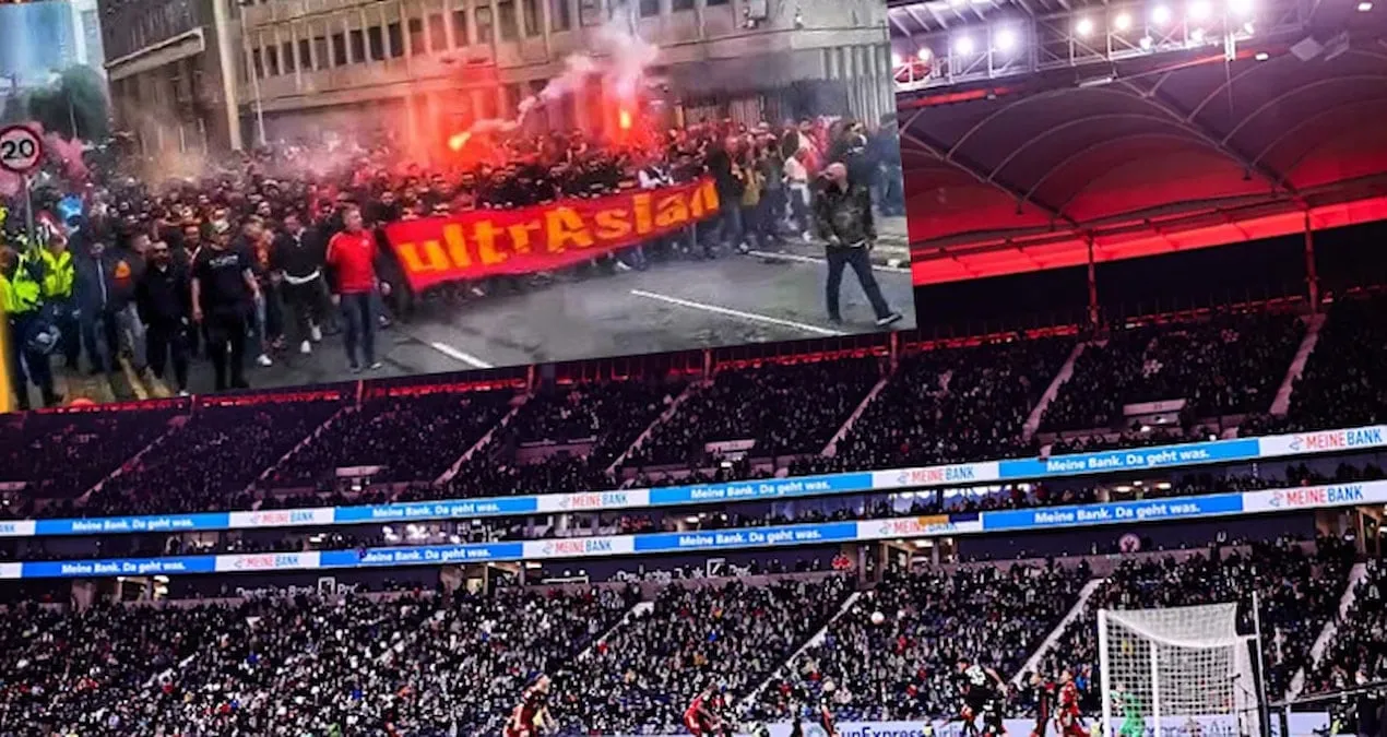 Frankfurt tribunalarında "Qalatasaray" azarkeşləri