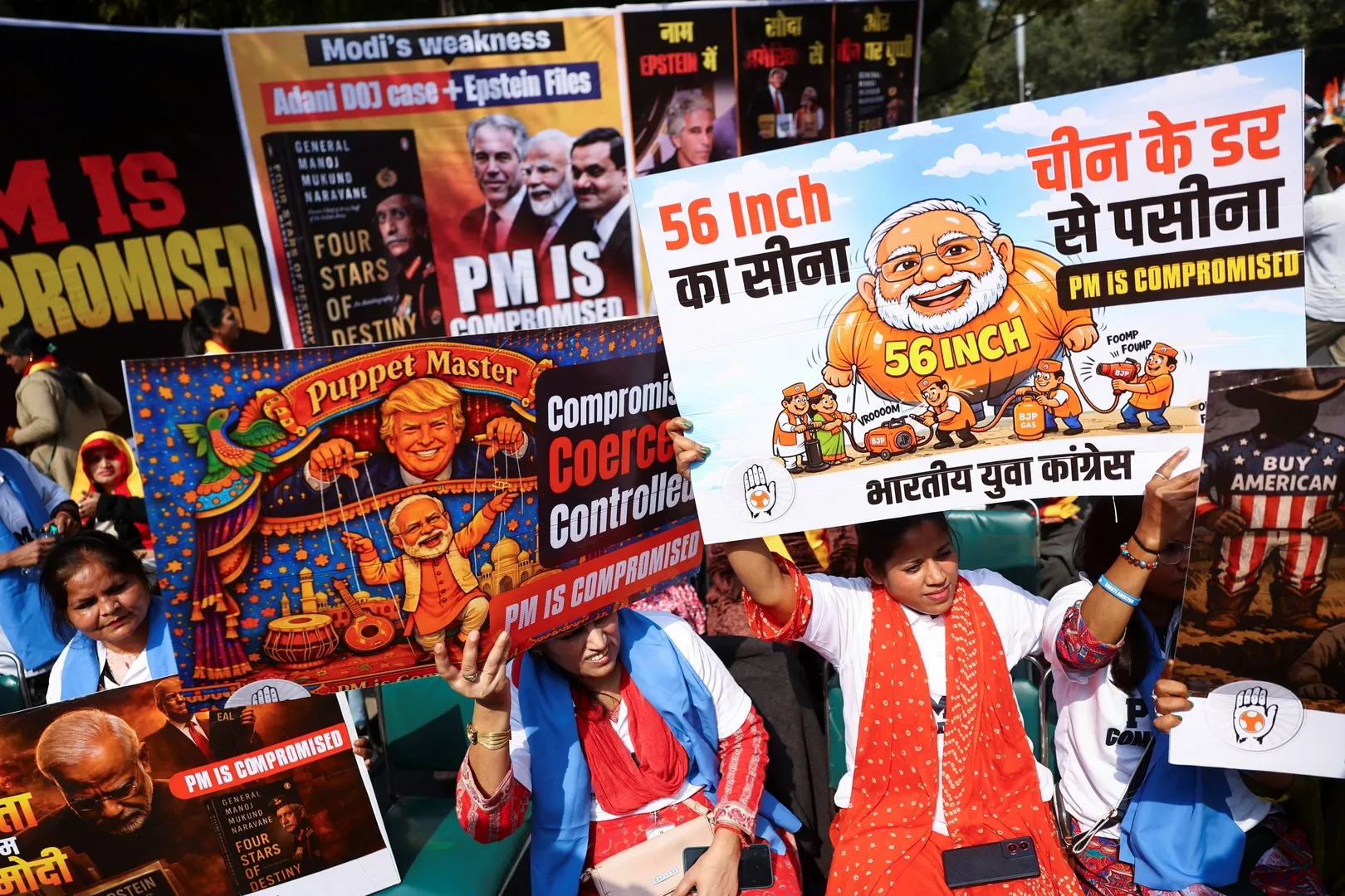 Yeni Dehlidə Hindistan PM-in Epstein sənədlərindəki adına etirazlar