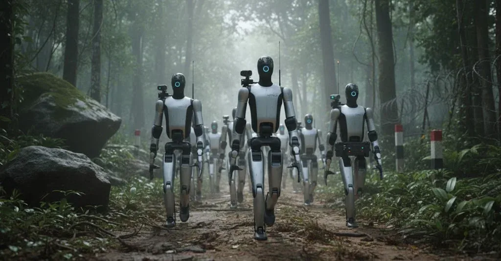 Çin sərhədə ölümsüz robot əsgərləri göndərdi