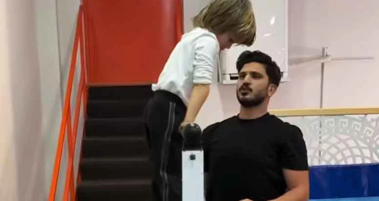 Kıvanç Tatlıtuğun oğlu Kurt Efe idman edərkən gündəm oldu