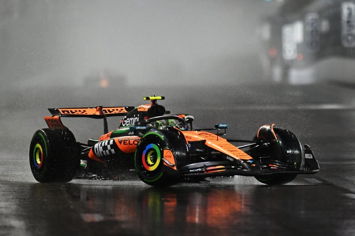 Yağışlı seans: Norris qütbdə, Ferstappen ikinci