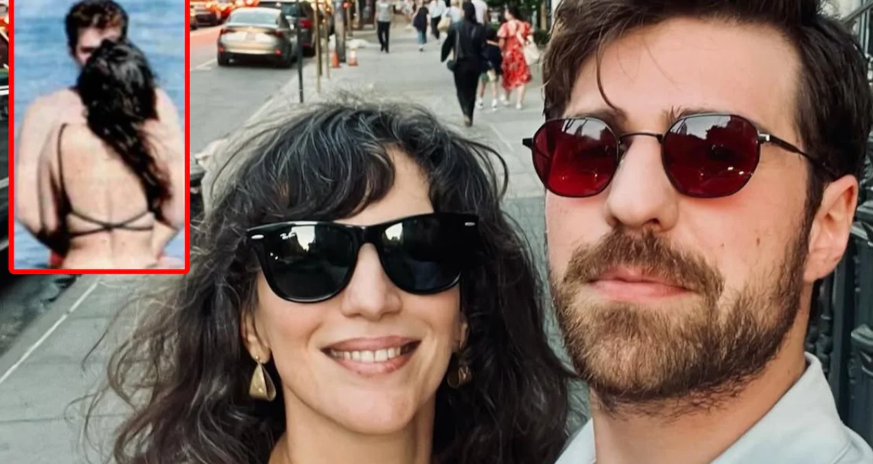 Nihal Yalçın sevgilisini hər kəsin gözü önündə öpüşlərə boğdu