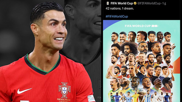FİFA Dünya Kuboku posteri qalmaqal yaratdı Ronaldo hiddətləndi En-Nesyri ön planda