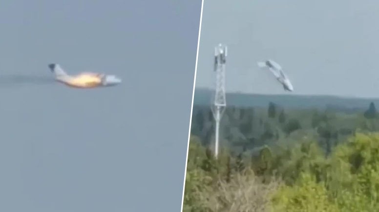 Rusiyada qəzaya uğrayan sərnişin təyyarəsindən yeni görüntülər diqqət çəkdi