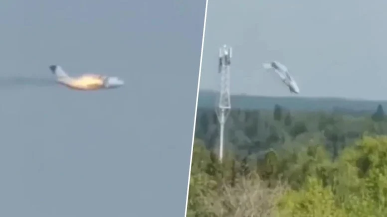 Rusiyada qəzaya uğrayan sərnişin təyyarəsindən yeni görüntülər diqqət çəkdi