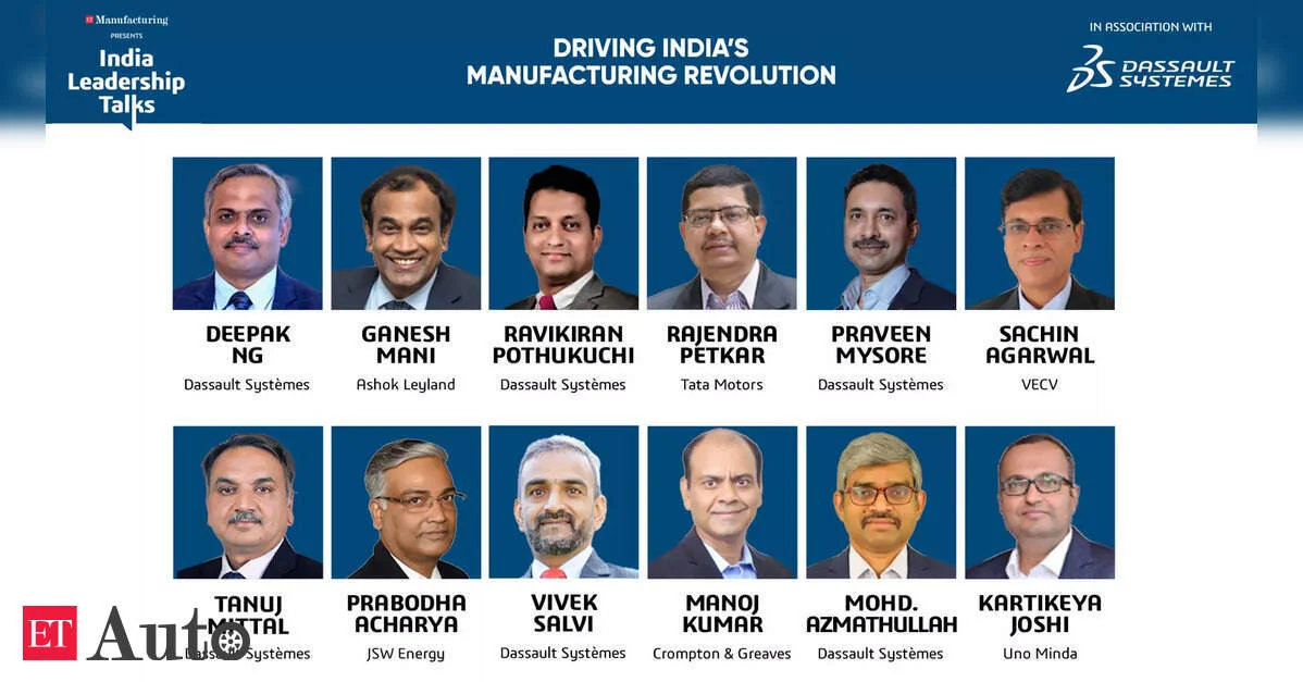 "The Economic Times" və "Dassault Systèmes India" istehsalatın transformasiyasını sürətləndirmək üçün "India Leadership Talks" təşkil edir