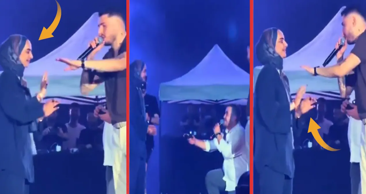 BLOK3 konsertində şok anlar: Təklif rədd edildi, üzük məcburən taxıldı