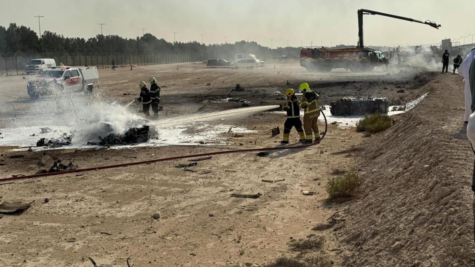 Hindistan qırıcısı Dubay Aviaşousunda qəzaya uğradı pilot həlak oldu
