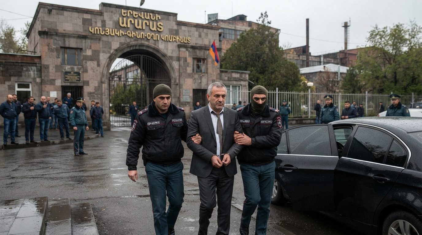 Ermənistanda Qagik Tsarukyana məxsus zavodun rəhbəri saxlanılıb