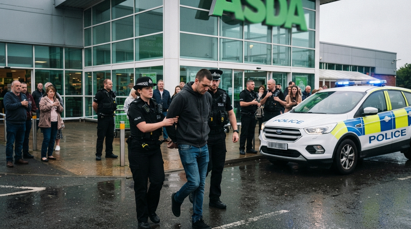 Ueykfilddəki Asda mağazasında insident: Cinsi qısnama ittihamı ilə bir nəfər saxlanılıb
