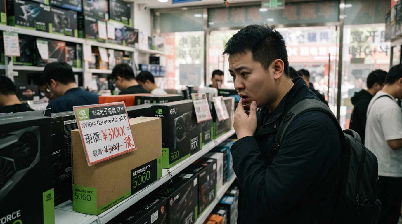 Çində GeForce RTX 5060 qrafik kartlarının qiyməti kəskin şəkildə bahalaşıb