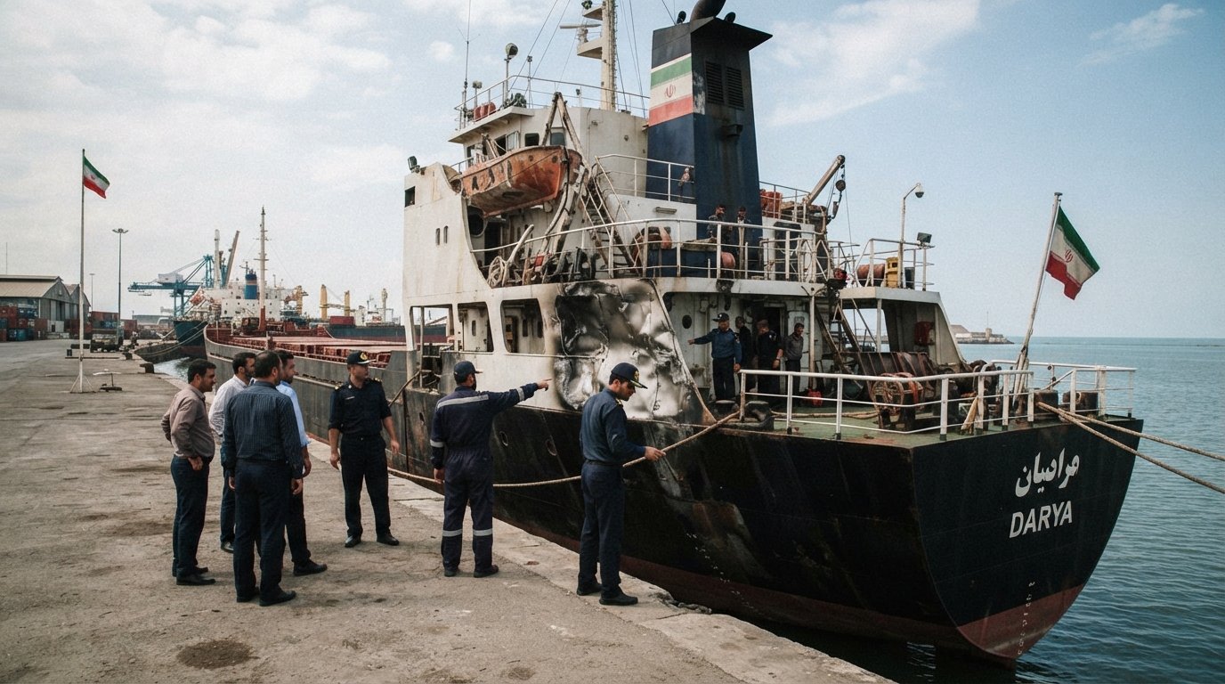 İran Xarici İşlər Nazirliyi: Ukrayna Xəzərdəki ticarət gəmimizə zərbə endirib