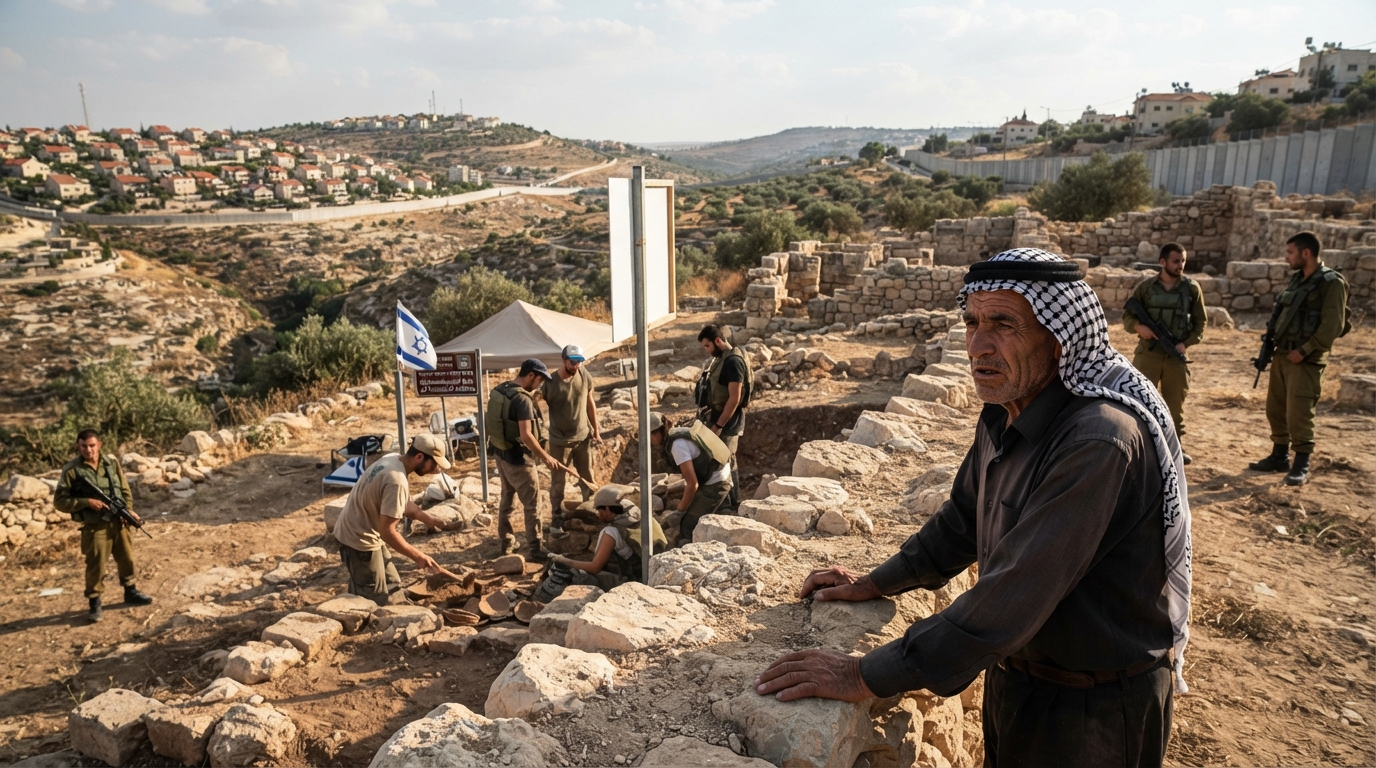 İsrailin İordan çayının qərb sahilindəki tarixi abidələrdən siyasi alət kimi istifadə etdiyi bildirilir