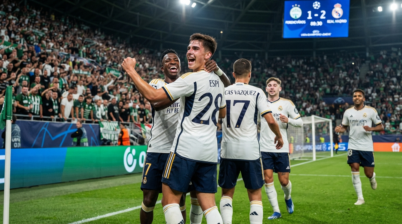 Real Madrid səfərdə Ferentsvaroşa qalib gəldi: Espi ilk qolunu vurdu