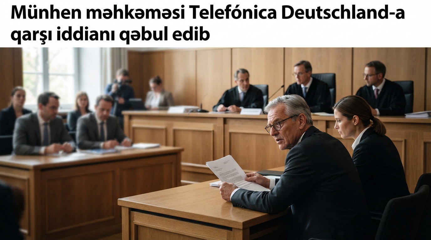 Münhen məhkəməsi Telefónica Deutschland-a qarşı qaldırılan iddianı icraata götürüb